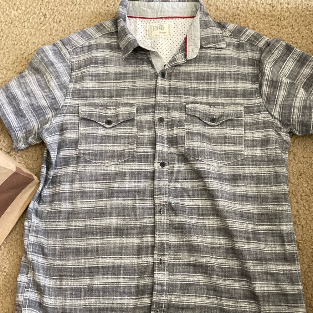 Free Planet Casual Button Down Shirt